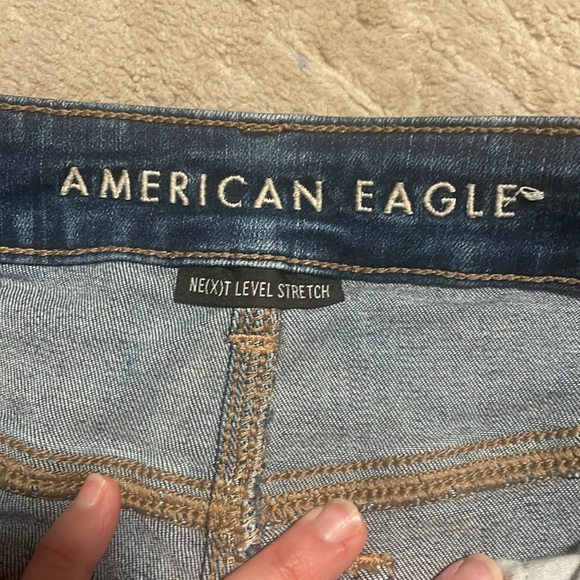 American eagle Jean shorts. Size 0. - Picture 2 of 4
